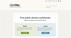 Desktop Screenshot of librivox.org