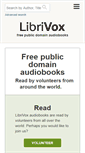 Mobile Screenshot of librivox.org